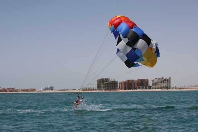 Parascending biplaza